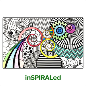 inSPIRALed adult Coloring Page